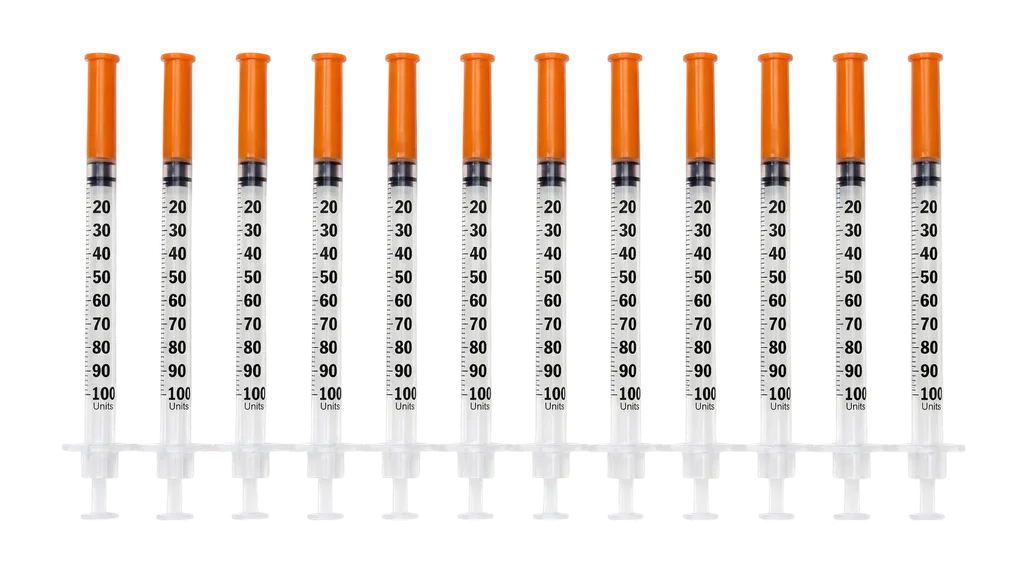 Insulinnadeln — sterile U-100 Einweg-Insulinspritzen für Forschungspeptide